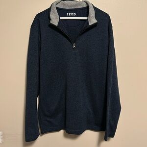 Men’s Izod blue long sleeve quarter zip ￼